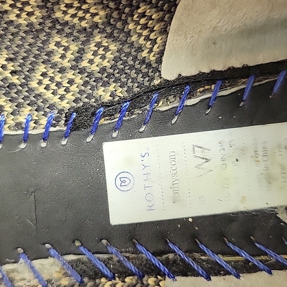 Rothy's, women's Tan and Black Leopard Flats, Sz 7 - Picture 5 of 7